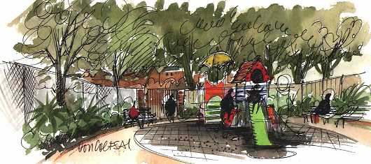 The childrens playground