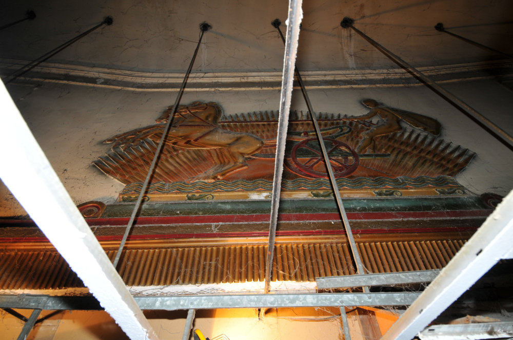 Queen's Hall: freize above the stage