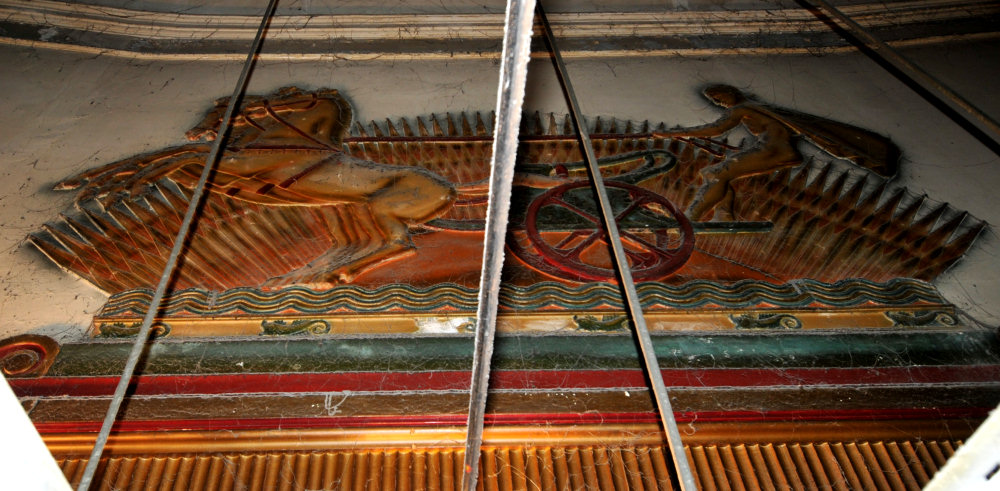Closeup of frieze. Photo &copy; Memories of Twickenham